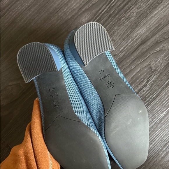 Vivaia Melody 2.0 Square Toe Chunky Heel Denim Blue - Picture 8 of 11